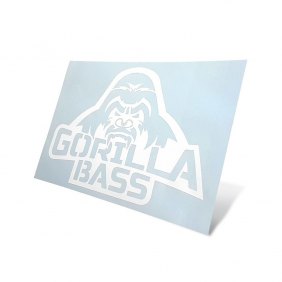 Наклейка белая Gorilla Bass