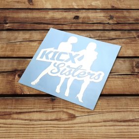 Наклейка Kicx Sisters белая